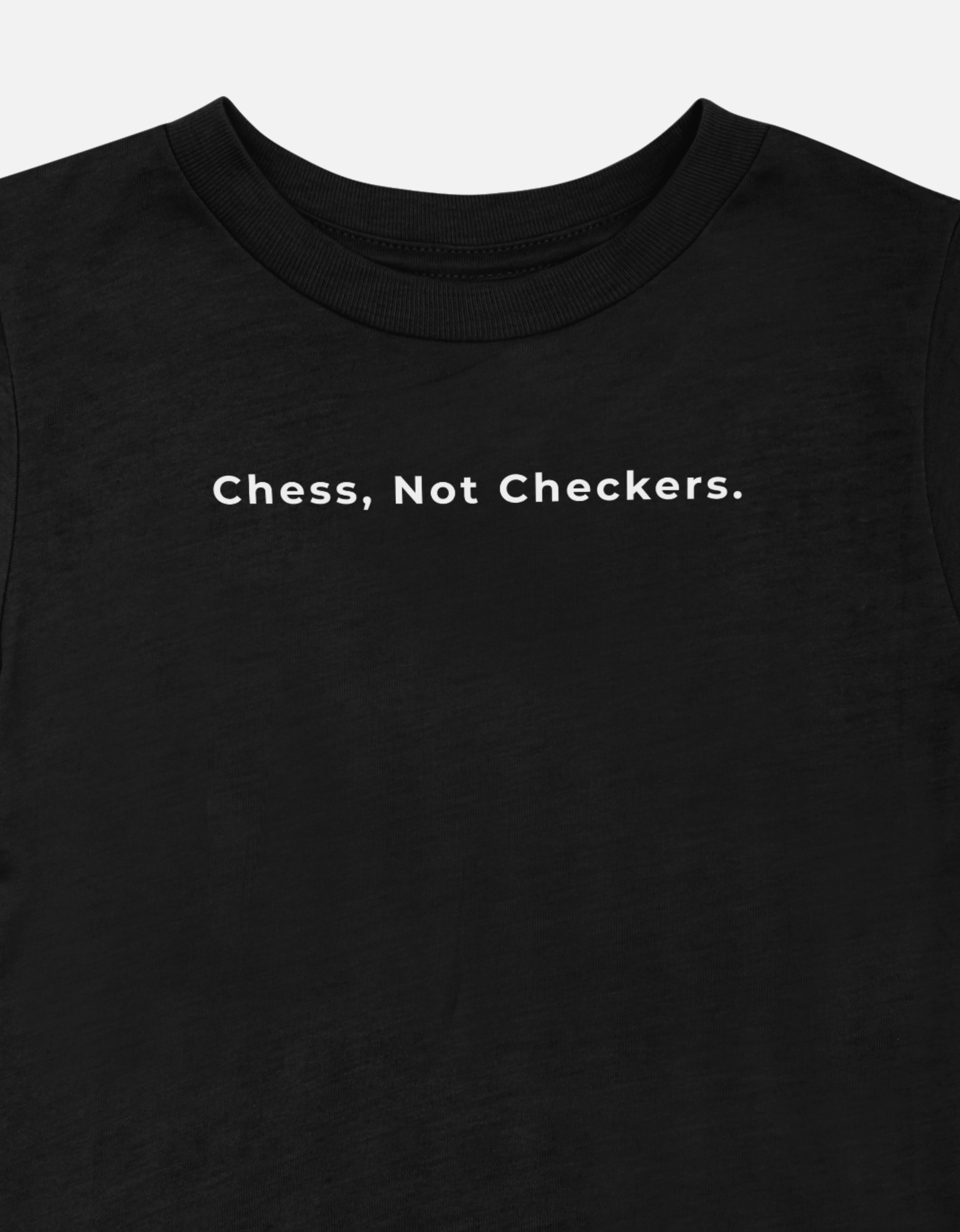 Chess, Not Checkers | Black