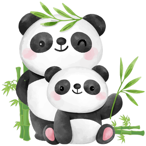 Panda spirit animal sticker