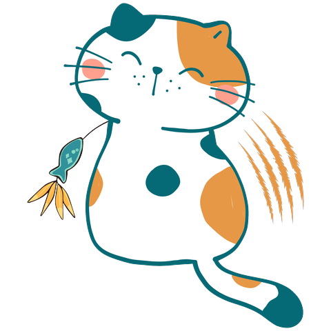 Cat spirit animal sticker