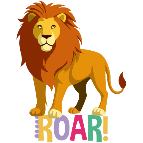 Lion spirit animal sticker