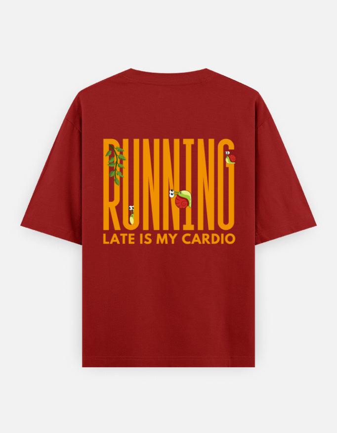 Red – Snail Spirit Animal Oversized Tee