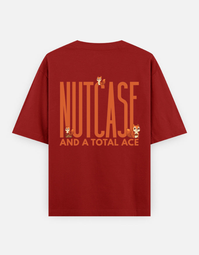 Red – Squirrel Spirit Animal Oversized Tee