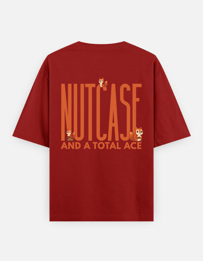 Red – Squirrel Spirit Animal Oversized Tee