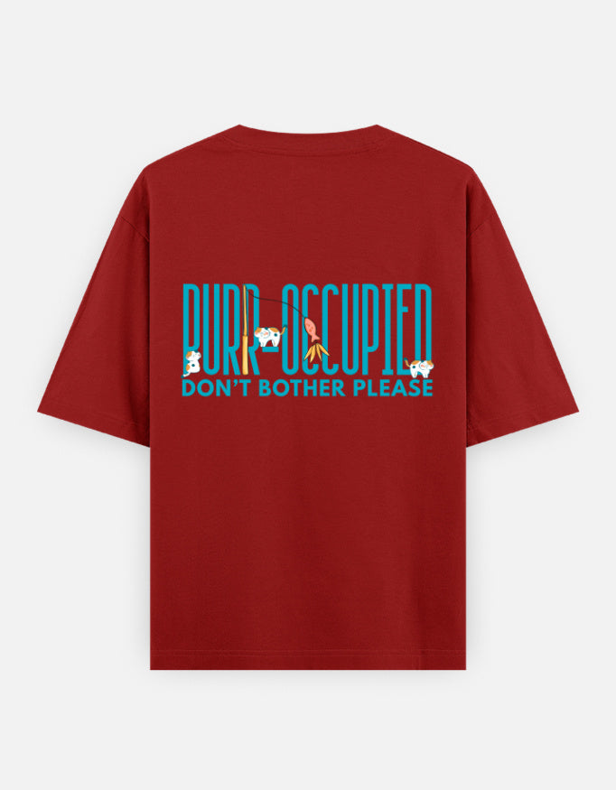 Red – Cat Spirit Animal Oversized Tee