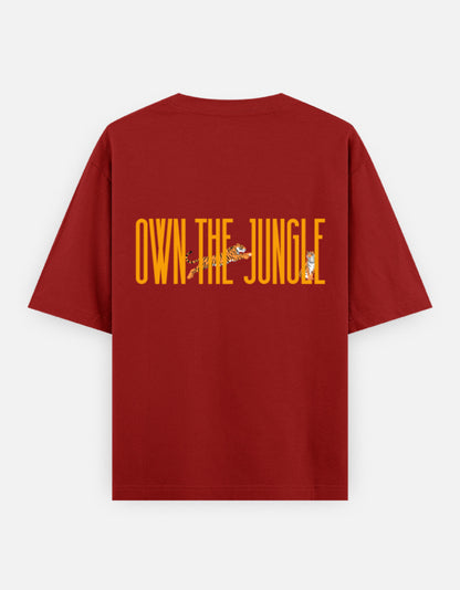 Red – Tiger Spirit Animal Oversized Tee