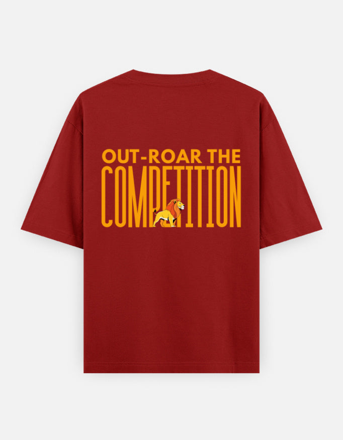 Red – Lion Spirit Animal Oversized Tee
