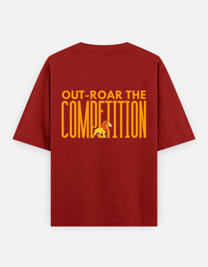 Red – Lion Spirit Animal Oversized Tee