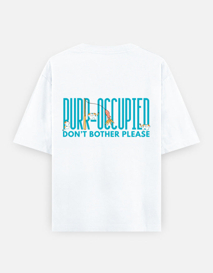 White – Cat Spirit Animal Oversized Tee