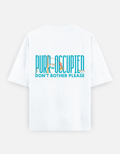White – Cat Spirit Animal Oversized Tee