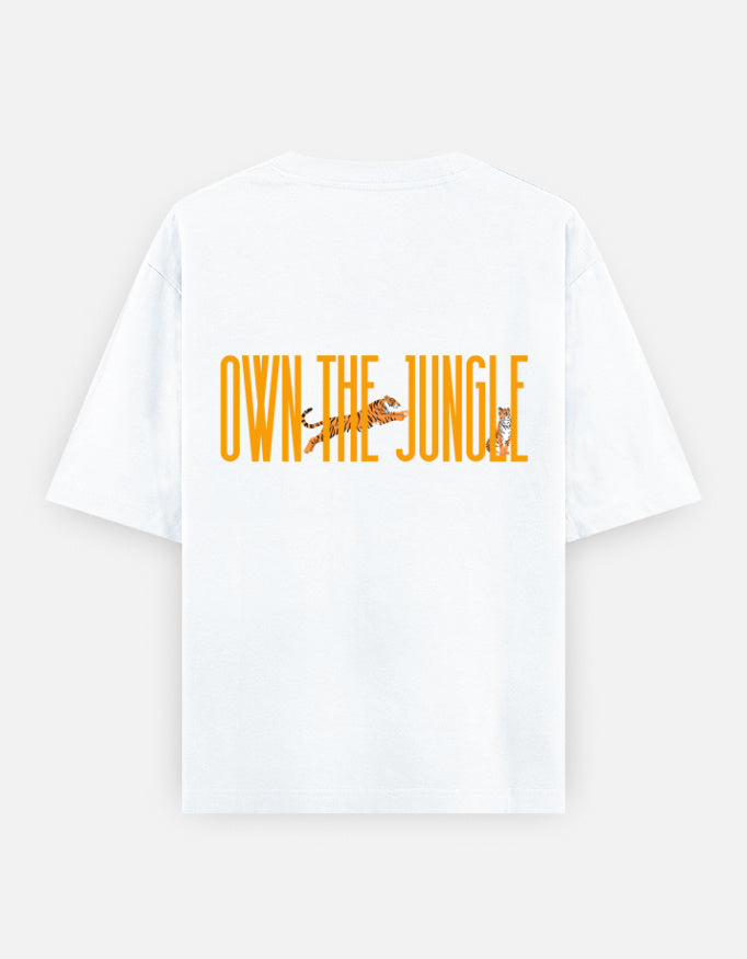 White – Tiger Spirit Animal Oversized Tee