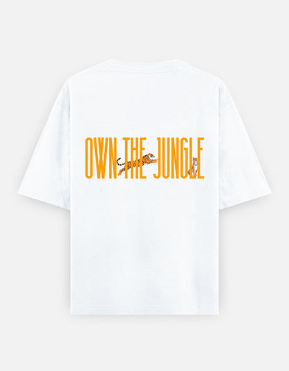 White – Tiger Spirit Animal Oversized Tee