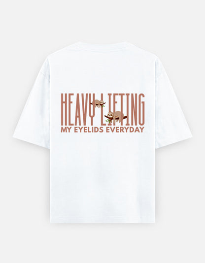 White – Sloth Spirit Animal Oversized Tee