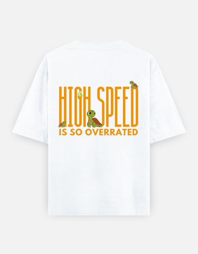 White – Tortoise Spirit Animal Oversized Tee