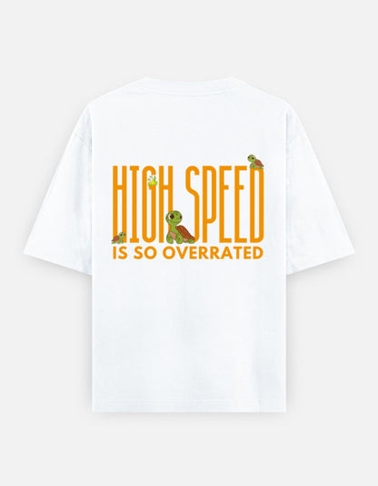 White – Tortoise Spirit Animal Oversized Tee