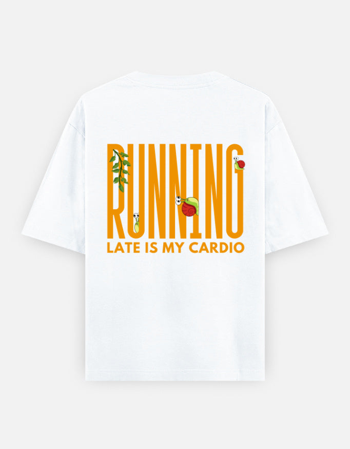 White – Snail Spirit Animal Oversized Tee
