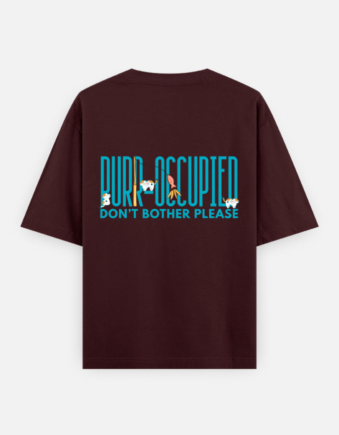 Maroon – Cat Spirit Animal Oversized Tee