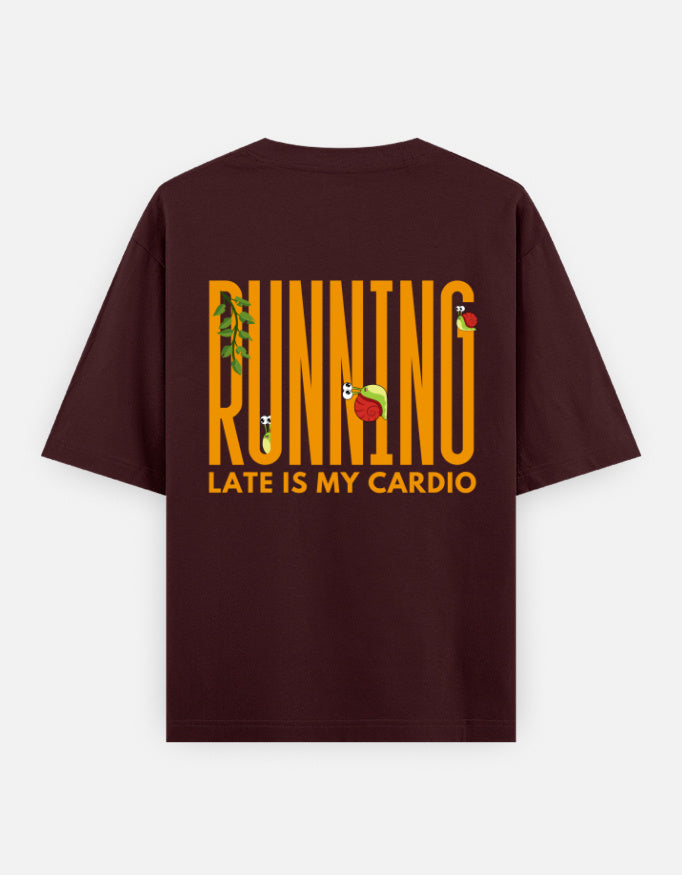 Maroon – Snail Spirit Animal Oversized Tee