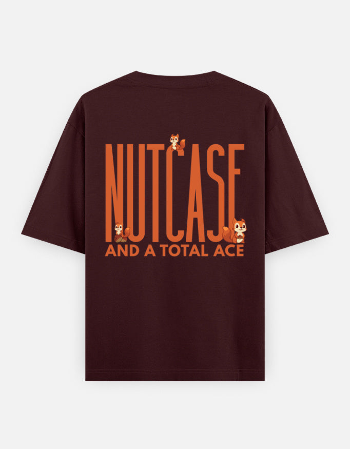Maroon – Squirrel Spirit Animal Oversized Tee