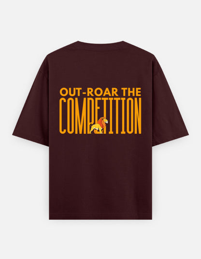 Maroon – Lion Spirit Animal Oversized Tee