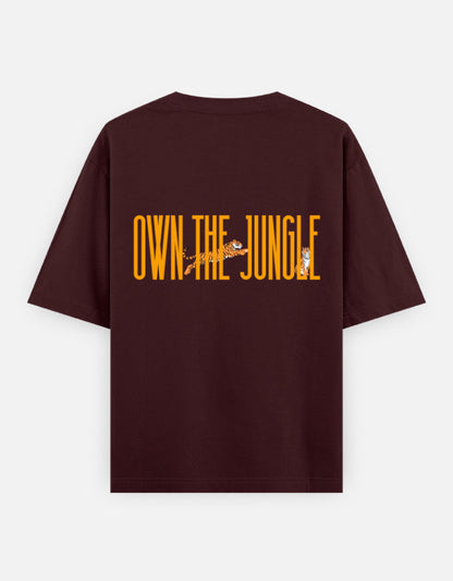 Maroon – Tiger Spirit Animal Oversized Tee