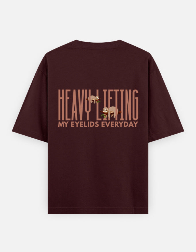 Maroon – Sloth Spirit Animal Oversized Tee
