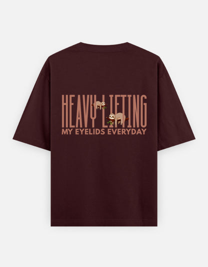 Maroon – Sloth Spirit Animal Oversized Tee