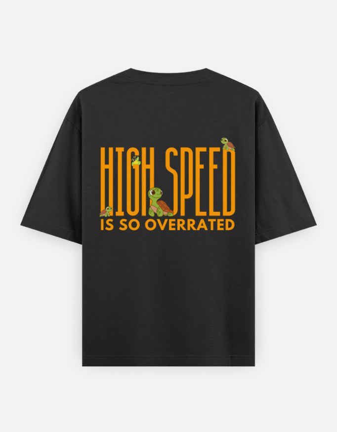 Black – Tortoise Spirit Animal Oversized Tee