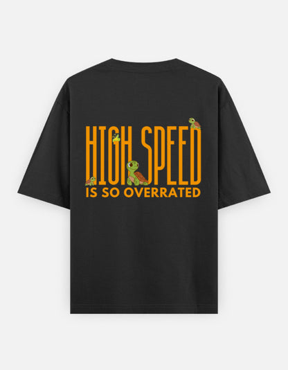 Black – Tortoise Spirit Animal Oversized Tee