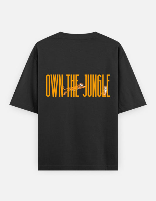 Black – Tiger Spirit Animal Oversized Tee