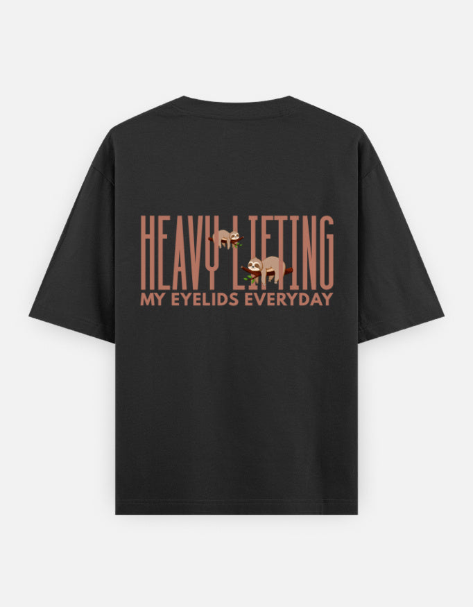 Black – Sloth Spirit Animal Oversized Tee