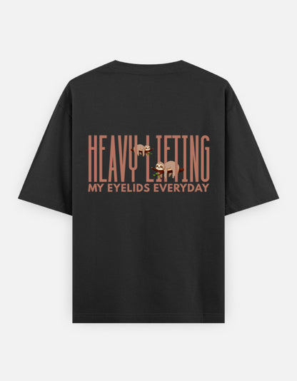 Black – Sloth Spirit Animal Oversized Tee