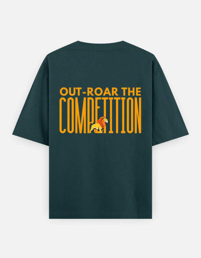 Petrol Blue – Lion Spirit Animal Oversized Tee