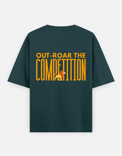 Petrol Blue – Lion Spirit Animal Oversized Tee