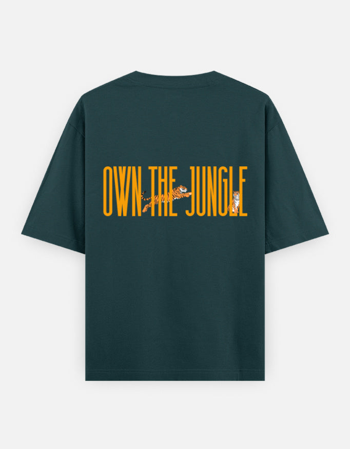 Petrol Blue – Tiger Spirit Animal Oversized Tee