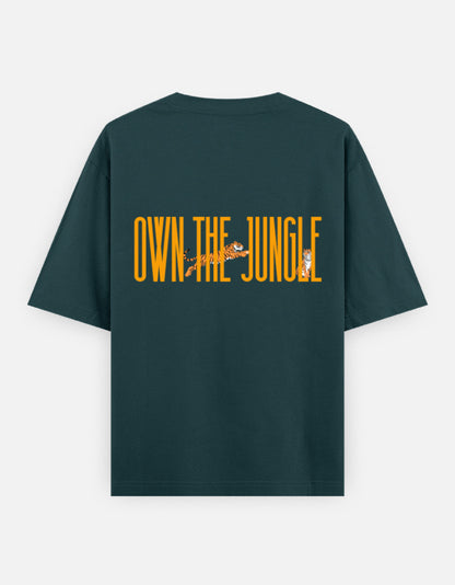 Petrol Blue – Tiger Spirit Animal Oversized Tee