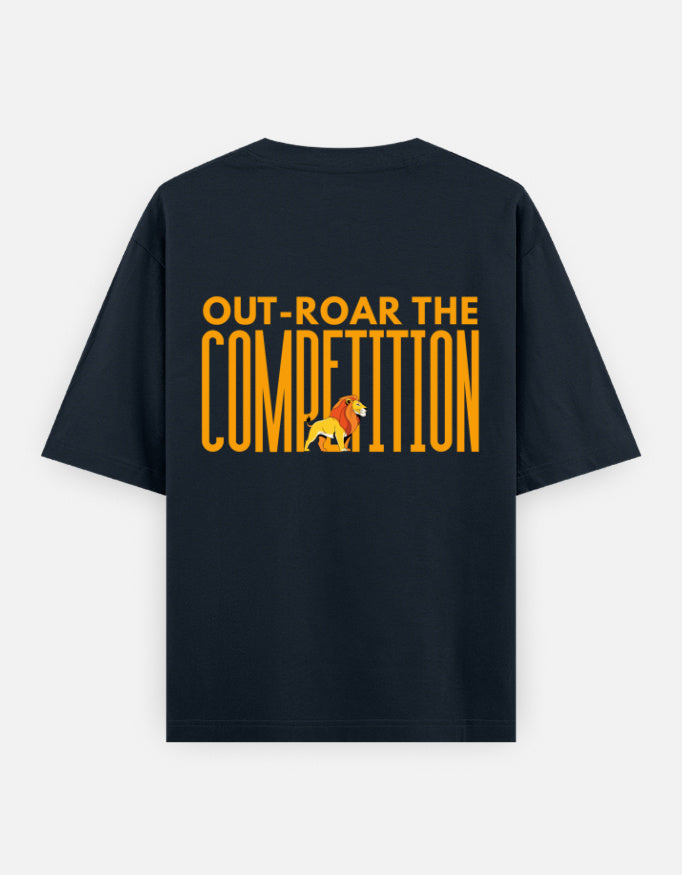 Navy Blue – Lion Spirit Animal Oversized Tee