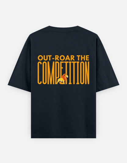 Navy Blue – Lion Spirit Animal Oversized Tee