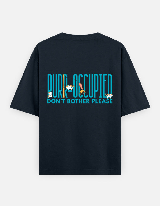 Navy Blue – Cat Spirit Animal Oversized Tee