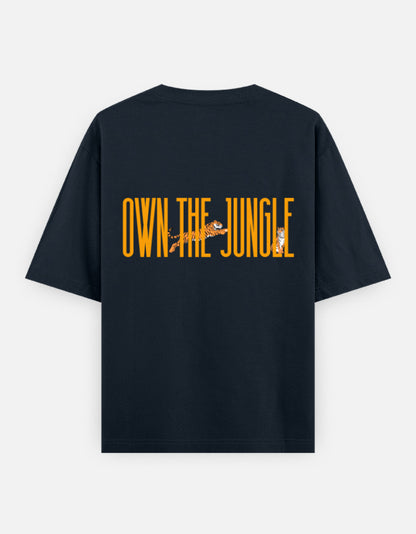 Navy Blue – Tiger Spirit Animal Oversized Tee