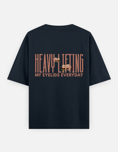 Navy Blue – Sloth Spirit Animal Oversized Tee