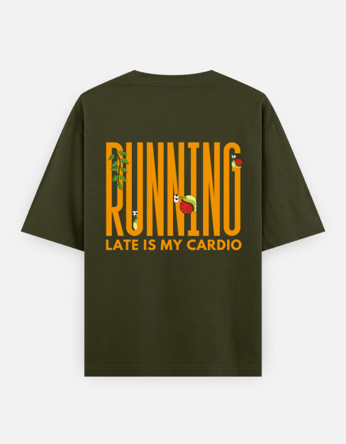 Olive Green – Snail Spirit Animal Oversized Tee
