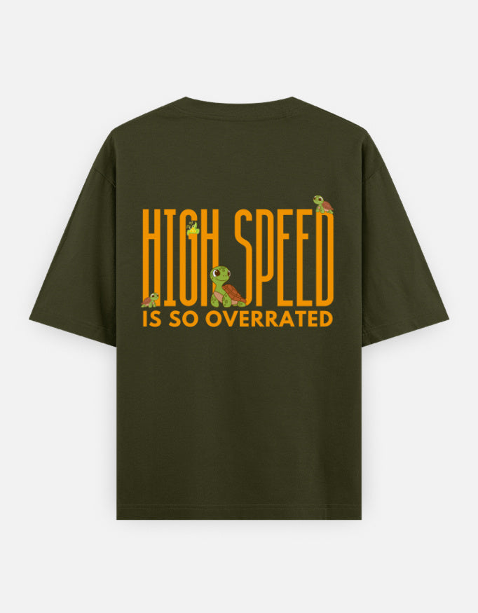 Olive Green – Tortoise Spirit Animal Oversized Tee