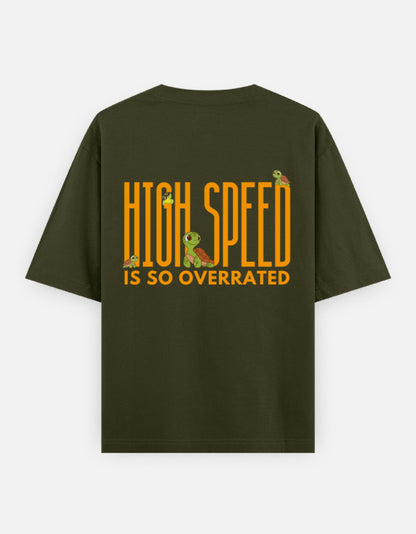 Olive Green – Tortoise Spirit Animal Oversized Tee