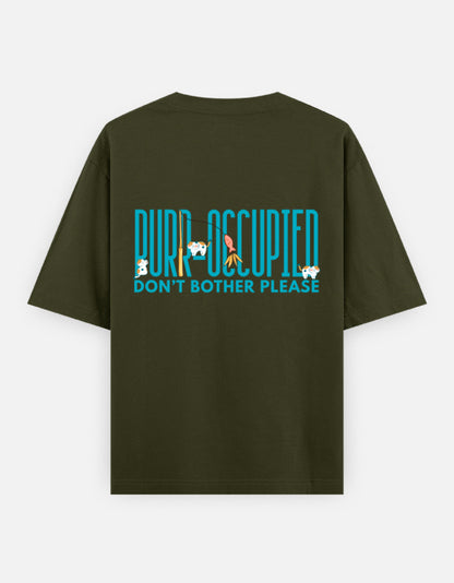 Olive Green – Cat Spirit Animal Oversized Tee