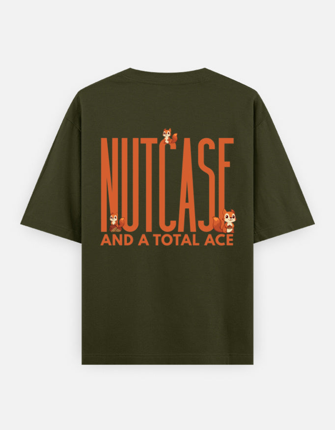 Olive Green – Squirrel Spirit Animal Oversized Tee