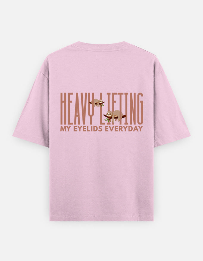Light Baby Pink – Sloth Spirit Animal Oversized Tee