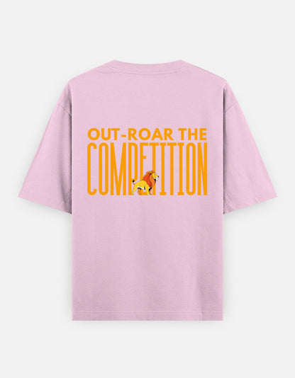 Light Baby Pink – Lion Spirit Animal Oversized Tee