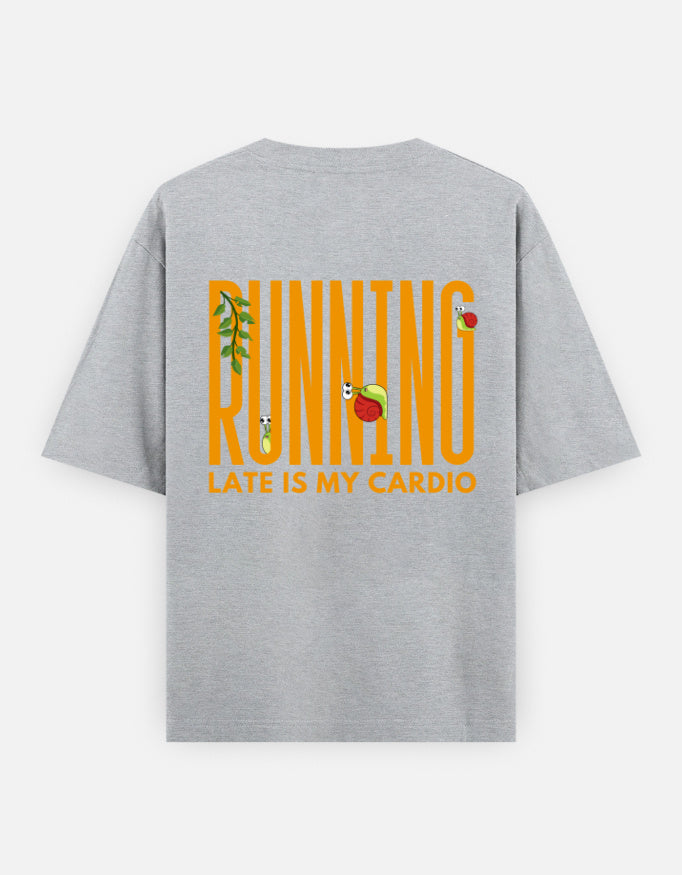 Grey Melange – Snail Spirit Animal Oversized Tee