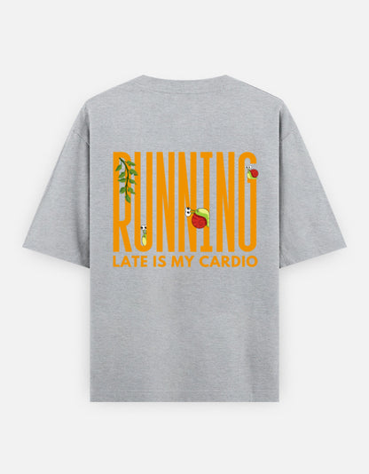 Grey Melange – Snail Spirit Animal Oversized Tee