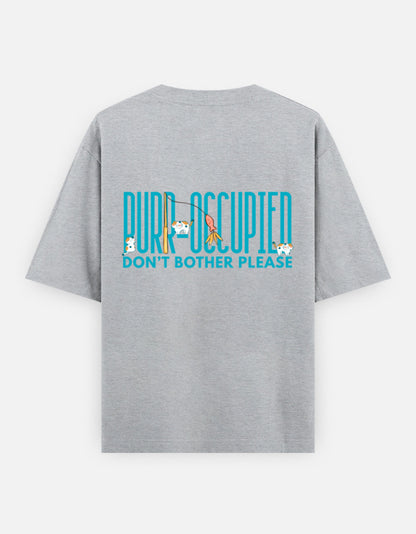 Grey Melange – Cat Spirit Animal Oversized Tee